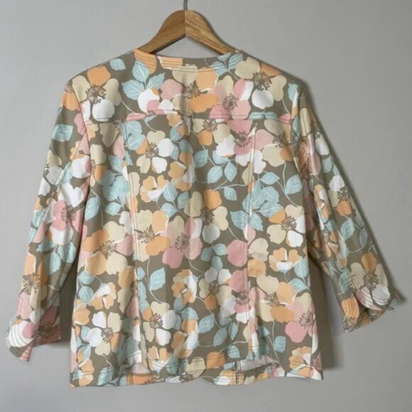 RUBY ROAD | JACKET TOP SIZE 16 3/4 SLEEVES - Picture 2 of 6